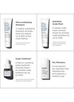 Briogeo Briogeo Scalp Revival Soothe + Detoxify Minis Kit, Soothe a Dry, Flaky, Itchy Scalp, Clarify Build Up, Scalp Detox, Unclog Hair Follicles,Travel Kit, Vegan, Cruelty-Free, 4-Piece Set  - Image 5