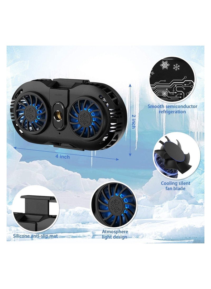 Beauenty Phone Cooler Fan Game Pad Holder Radiator with Dual Semiconductor Cooling Chip, Cellphone USB Case for Mobile Gaming, TikTok Live Streaming, Car Driving, Outdoor Vlog  - Image 5