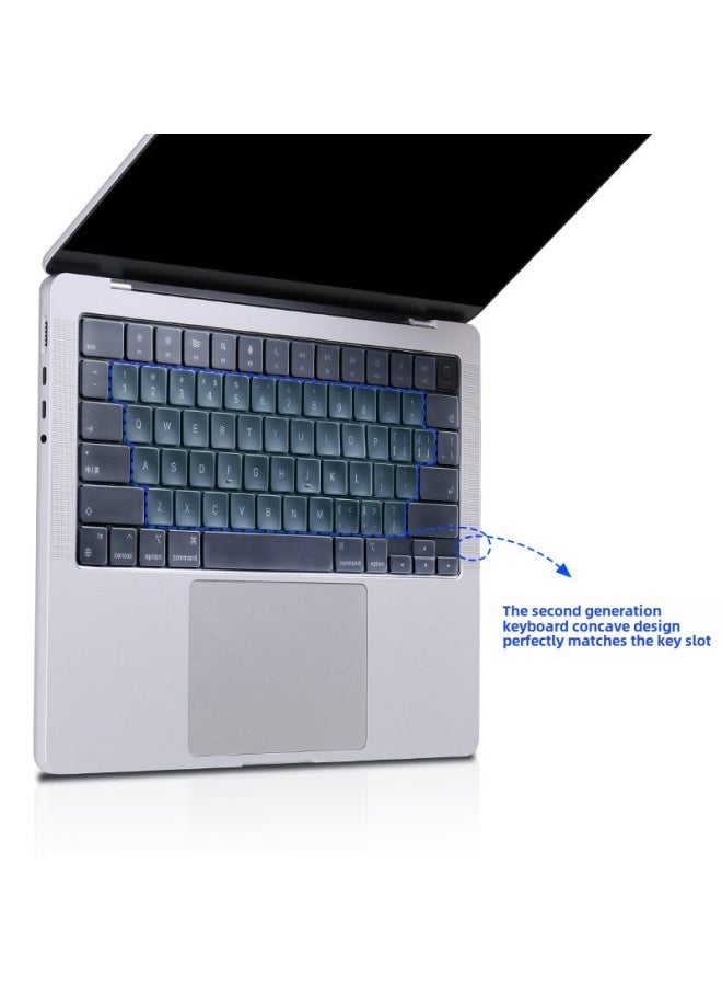 Generic - For MacBook Pro Protective Cover 14 16 Laptop Protective Film TPU Apple Keyboard Film-Dimensions:Carton Packaging - Image 1