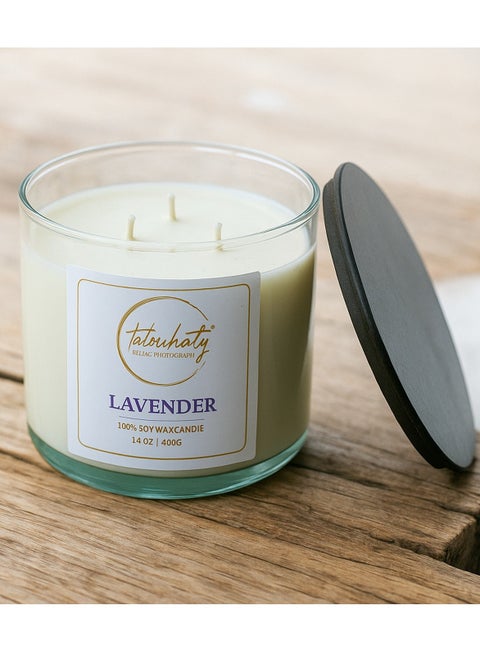 Lavender scented candle 100% soywax candle