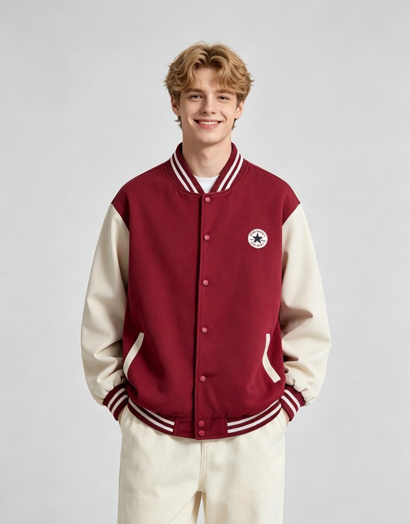 كونفرس Converse سترة ملونة للرجال والنساء بسيطة - Image 1