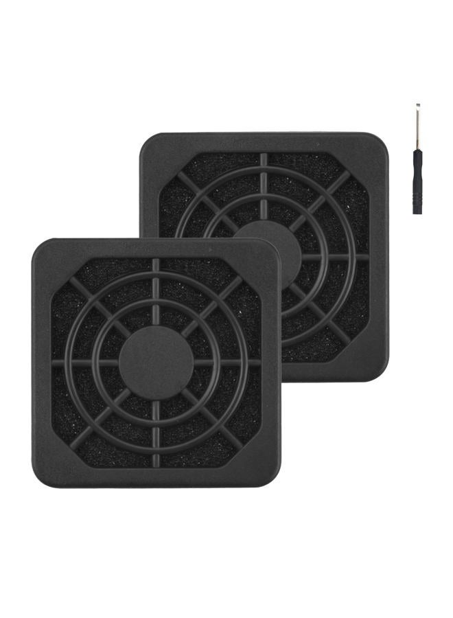 ELUTENG 40mm Fan Filter 2 Pack Dustproof USB Cooling Ventilator Grill Plastic Rugs 1.6inch Blower Cover Kit Compatible for 4cm Computer Case Fan Dirt Filtering - Image 1
