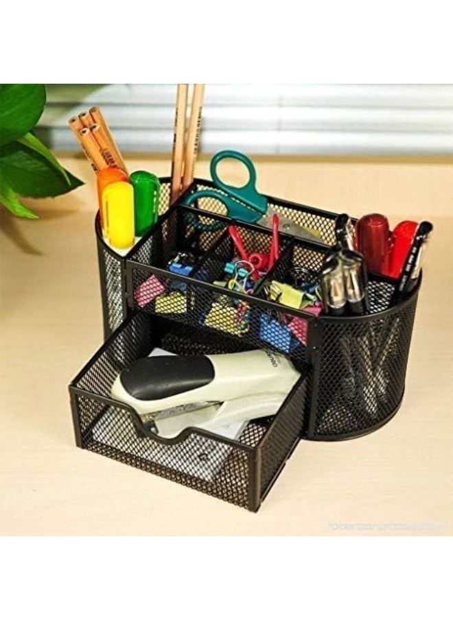 Generic Metal Desk Pen Organizer – Multi-Purpose Stationery Holder, Shock & Rust Resistant, Durable Office Supply Caddy for Pens, Pencils, Markers & Accessories  - Image 1