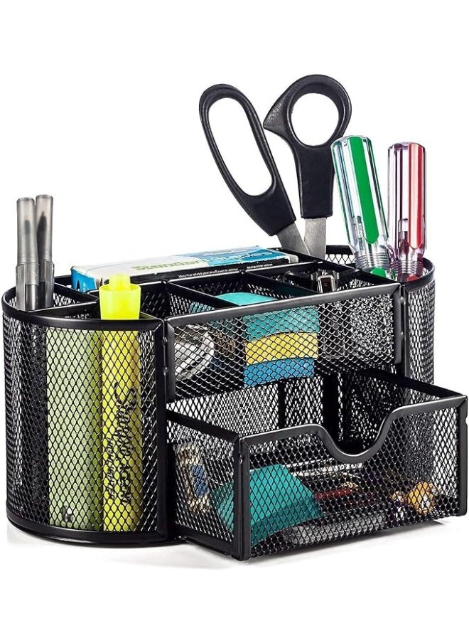 Generic Metal Desk Pen Organizer – Multi-Purpose Stationery Holder, Shock & Rust Resistant, Durable Office Supply Caddy for Pens, Pencils, Markers & Accessories  - Image 2