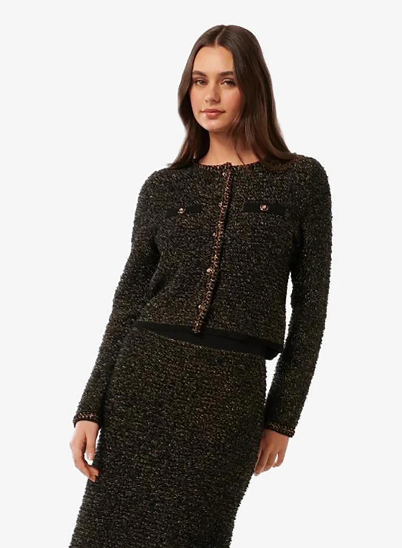 Anais Tweed Co-Ord Buttoned Cardigan