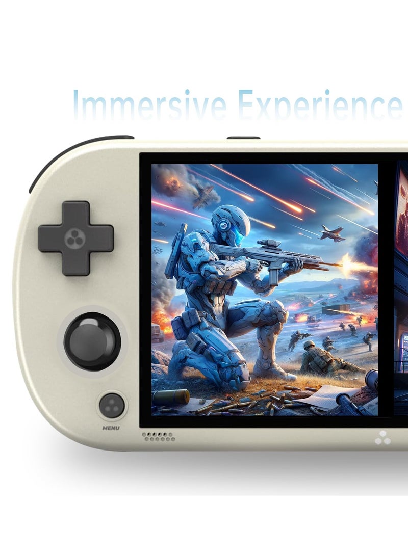 Smart Pro Open Source Handheld Game Console, Retro Arcade HD 4.96-inch IPS Screen Game Console, Linux System, 5000 mAh Large Battery (Grey) - Image 2