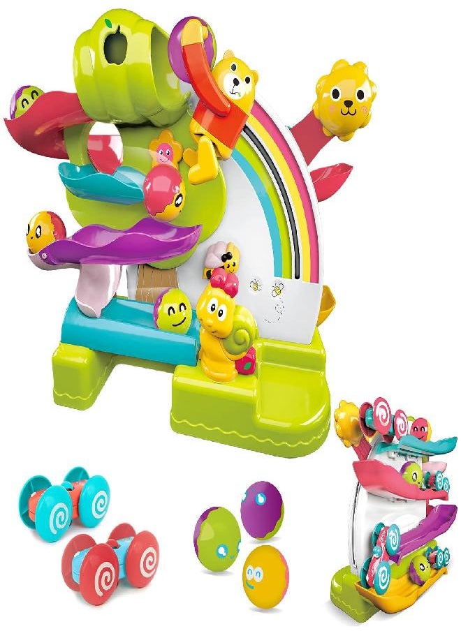 CoolToys - Toddlers Ball Drop Toy - 2 In 1 Developmental Car Ramp Race Track & Ball Popper Tracker Toy - Educational Montessori 1St Birthday Gift For Baby Kids Boys & Girls 1-3 Old - Fun Musical Sounds - Image 1