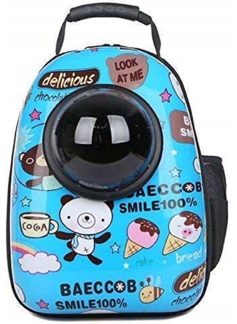 Space Capsule Pet Carrier Backpack – Transparent Window Travel Bag for Cats & Small Dogs with Multiple Ventilation Holes - Image 1