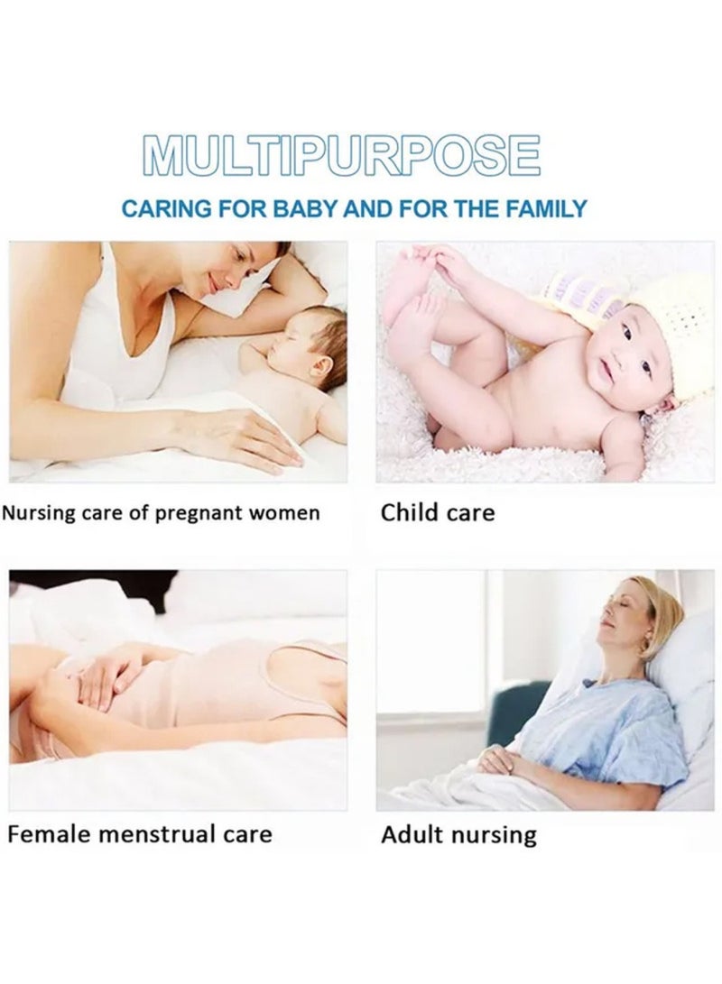 STAR BABiES Combo Pack Disposable Changing Mat 80Pcs Scented Bag 10Pcss Bibs 70Pcs - Blue - Image 3