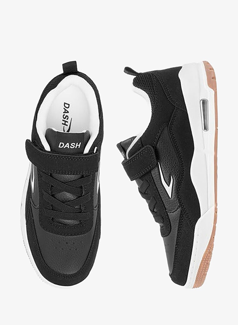 Dash Boys Panelled Sports Shoes with Hook and Loop Closure - Image 3