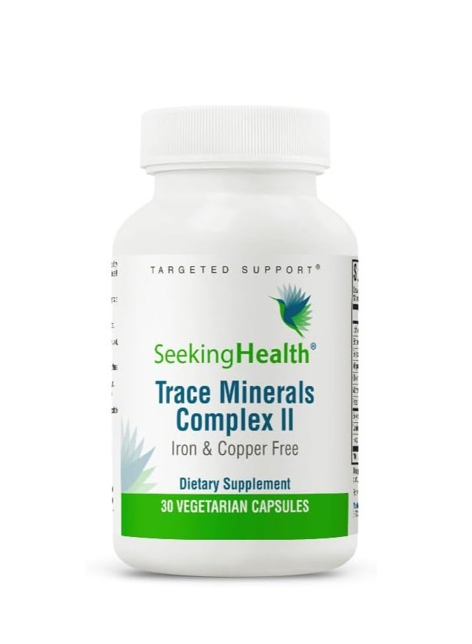 سيكنج هيلث مجموعة المعادن النزرة II - مكمل غذائي لصحة المناعة والدماغ مع الزنك والسيلينيوم - تركيبة خالية من النحاس والحديد - مكمل غذائي لدعم الطاقة والبشرة والشعر - 30 كبسولة - Image 1