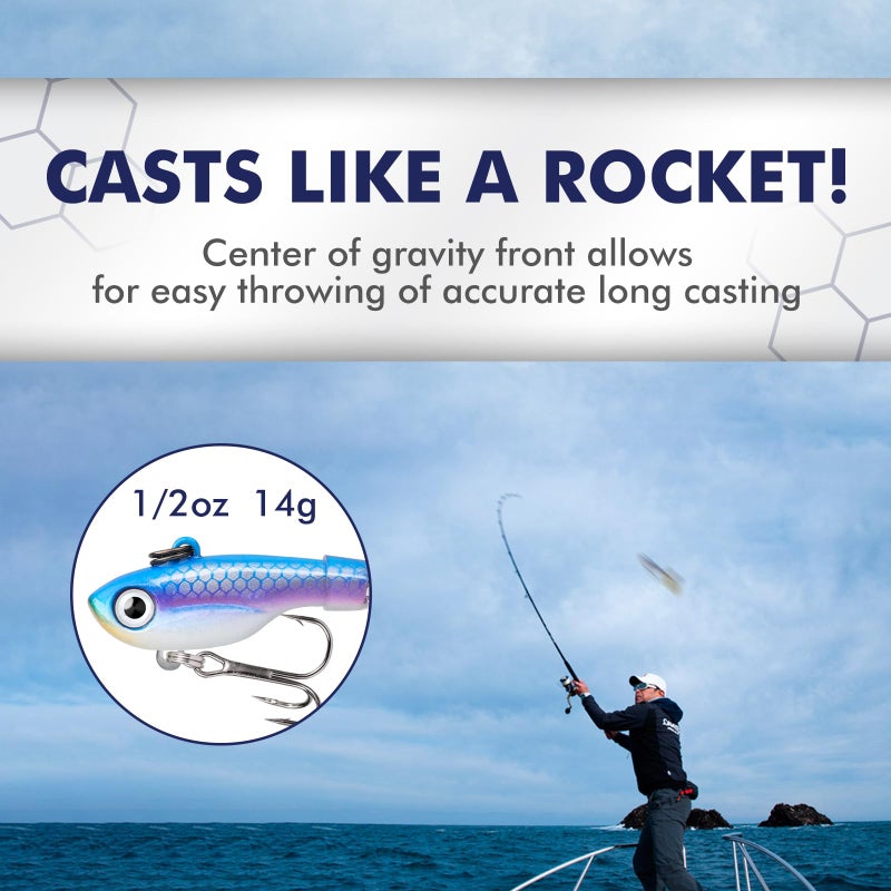 TRUSCEND Well-Made Rooster Tail Fishing Lures with Flash Copper Body and Blade, Two-Way Spinning Spoons System Fishing Spinners for Jigging, Freshwater Crappie Jigs, Blade Bait for Bass Trout Walleye - Image 3