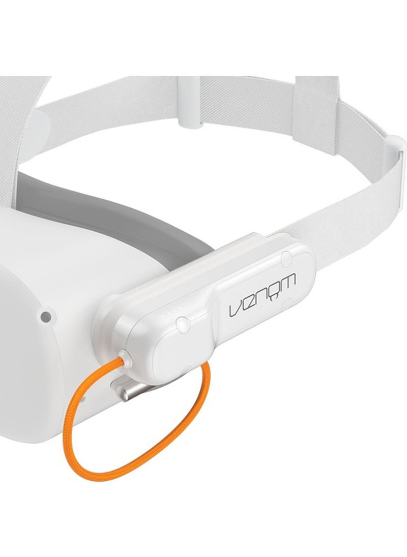 Venom - Meta Quest 2 Rechargeable Power Bank with USB to USB-C Charging Cable Battery Pack - White - Image 1