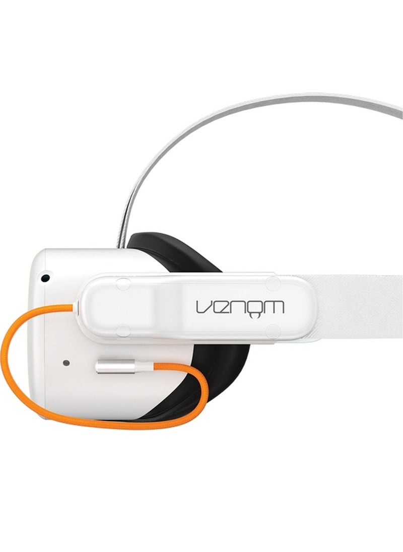 Venom - Meta Quest 2 Rechargeable Power Bank with USB to USB-C Charging Cable Battery Pack - White - Image 1