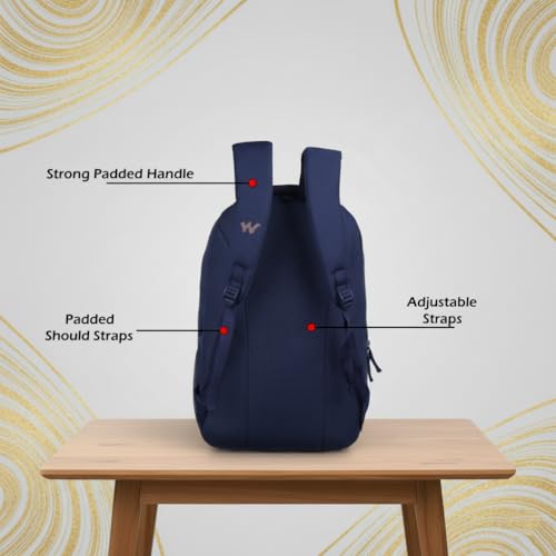Wildcraft Backpack 28Lit Multi compartments,Laptop Backpack front pocket, bottle holder, School bags College bag for women and men, (Blue) - Image 5