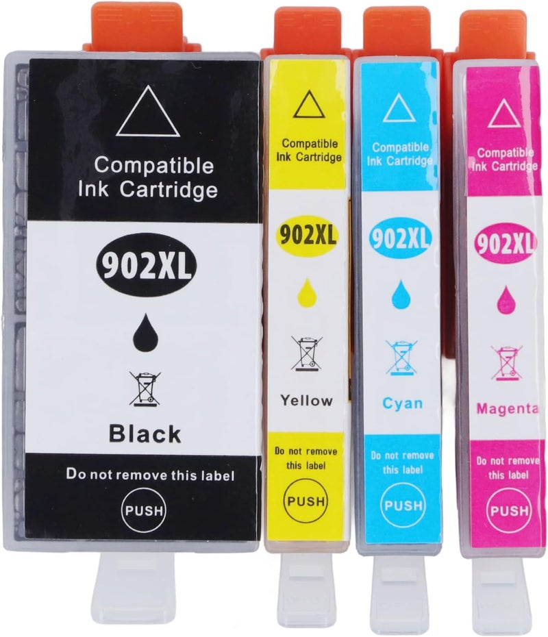 مجموعة أحبار BK C M Y، خراطيش أحبار سوداء وملونة مجتمعة، طباعة عالية الجودة بشريحة محدثة، مناسبة لطابعات OfficeJet Pro 6978، 6960، 6962، 6968، 6954، 6958، 6950 - Image 2
