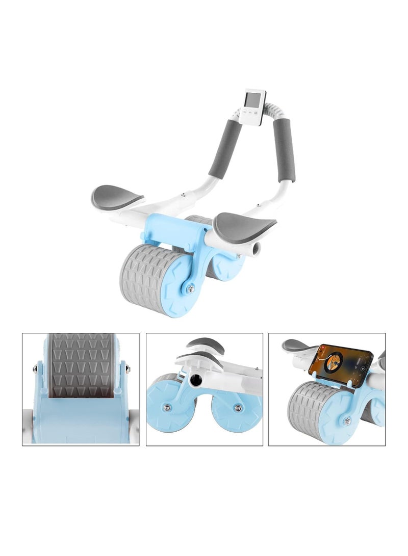 Arabest Automatic Rebound Ab Abdominal Exercise Roller Wheel, with Elbow Support and Timer, Abs Roller Wheel Core Exercise Equipment, for Men Women - Image 2