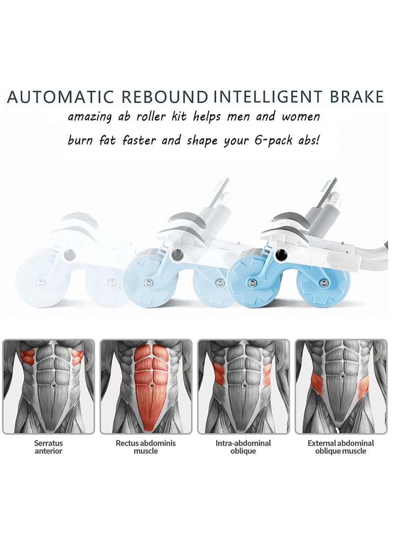 Arabest Automatic Rebound Ab Abdominal Exercise Roller Wheel, with Elbow Support and Timer, Abs Roller Wheel Core Exercise Equipment, for Men Women - Image 4