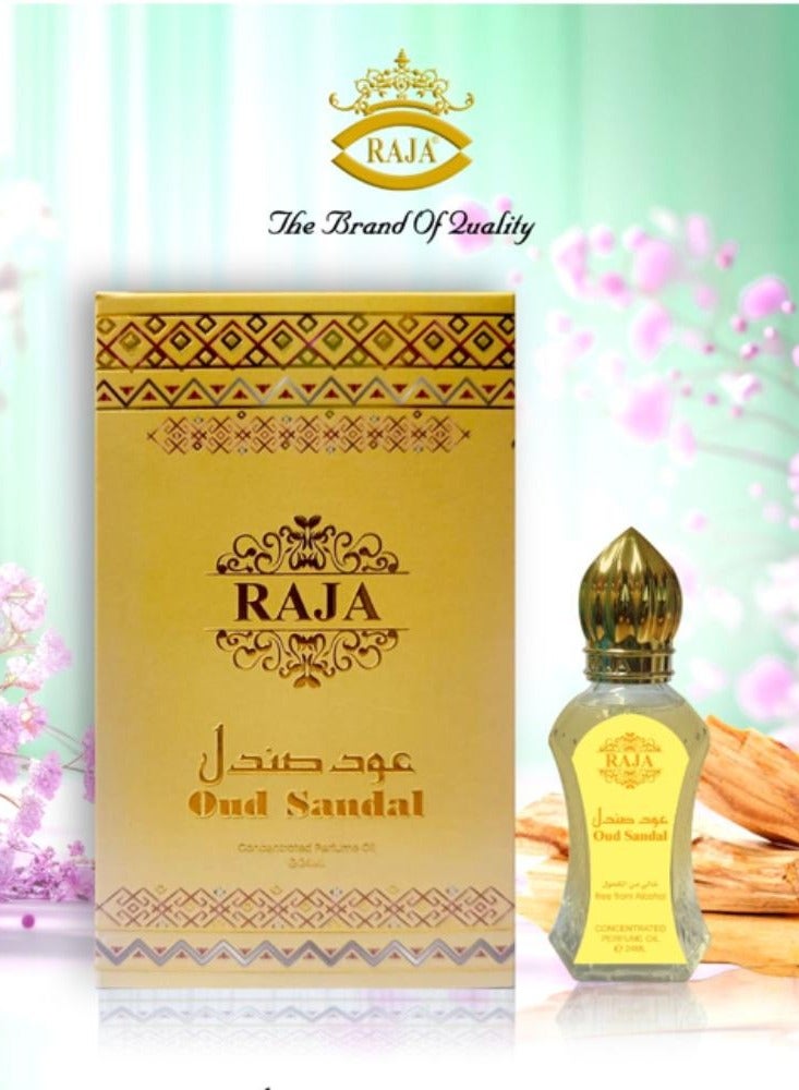 زيت عطري مركز برائحة العود والصندل 24 مل
