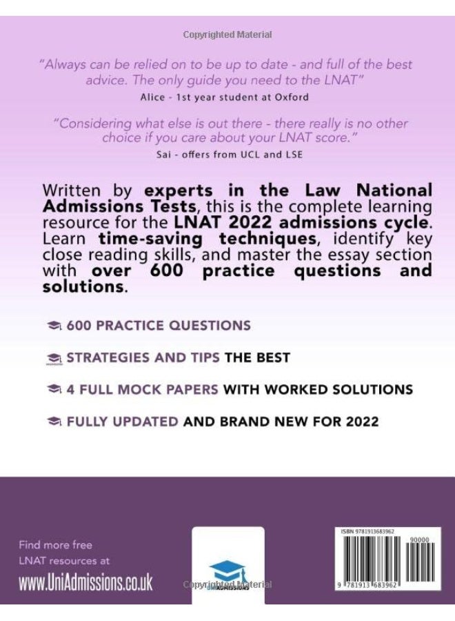 The Ultimate LNAT Collection: 2022 Edition: A comprehensive LNAT Guide for 2022 - contains hints and tips, practice questions, mock paper worked ... - brand new and updated for 2022 admissions. - Image 2