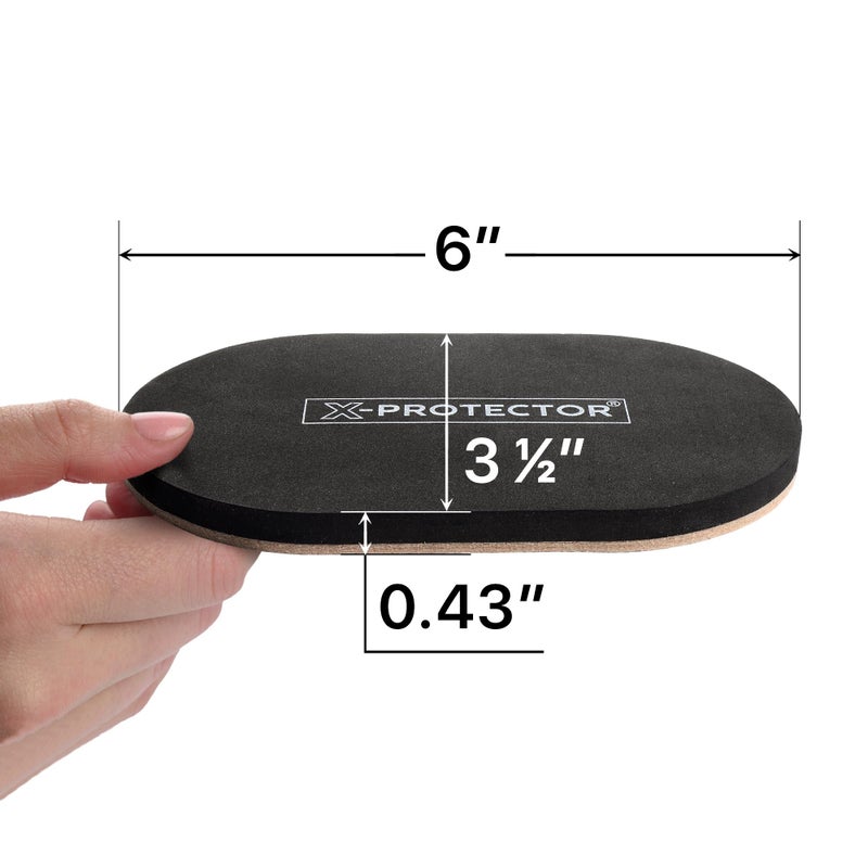 X-Protector Felt Furniture Sliders Hardwood Floors - 4 PCS 6" x 3 1/2" Furniture Sliders - Heavy Duty Felt Sliders Hard Surfaces â€“ Move Your Furniture Easily & Safely! - Image 2