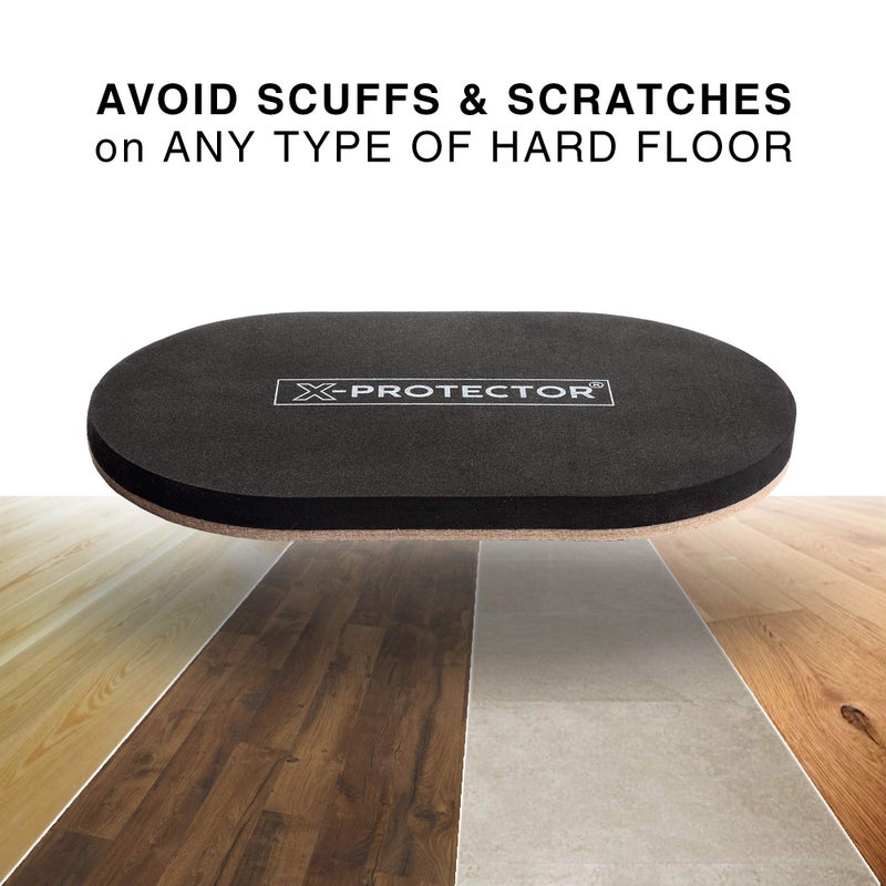 X-Protector Felt Furniture Sliders Hardwood Floors - 4 PCS 6" x 3 1/2" Furniture Sliders - Heavy Duty Felt Sliders Hard Surfaces â€“ Move Your Furniture Easily & Safely! - Image 3