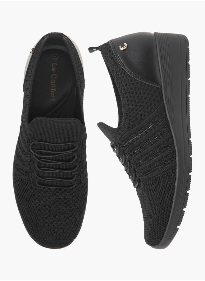 Le Confort - Women Textured Slip-On Sneakers - Image 1