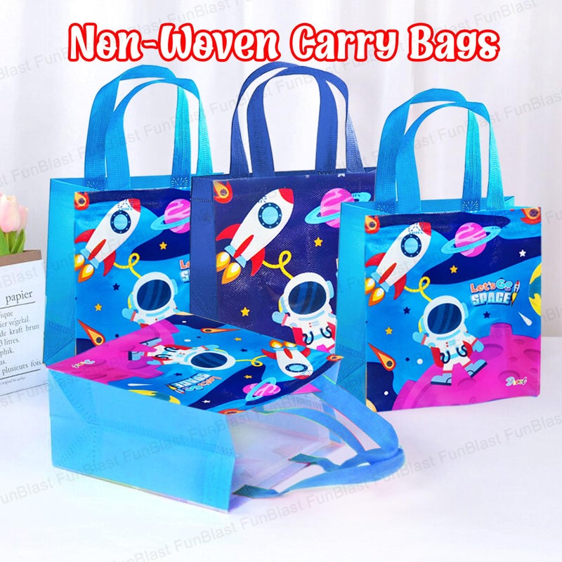 FunBlast Space Gifting Bags for Return Gifts - 24 Pcs Non-Woven Multi-Purpose Reusable Carry Bag, Birthday Goodie Bags (24) - Image 5