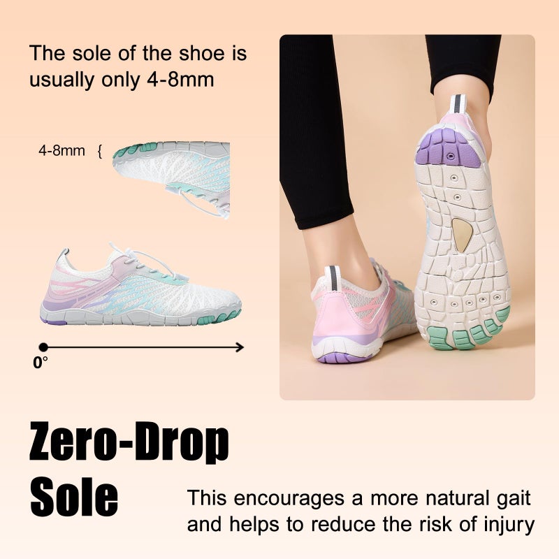 FUNWINK Hike Barefoot Shoes for Womens Men Wide Toe Water Shoes Flexible Lightweight Daily Wear Walking Shoes Unisex,Designed for Walking,Running&Swimming Tan - Image 5