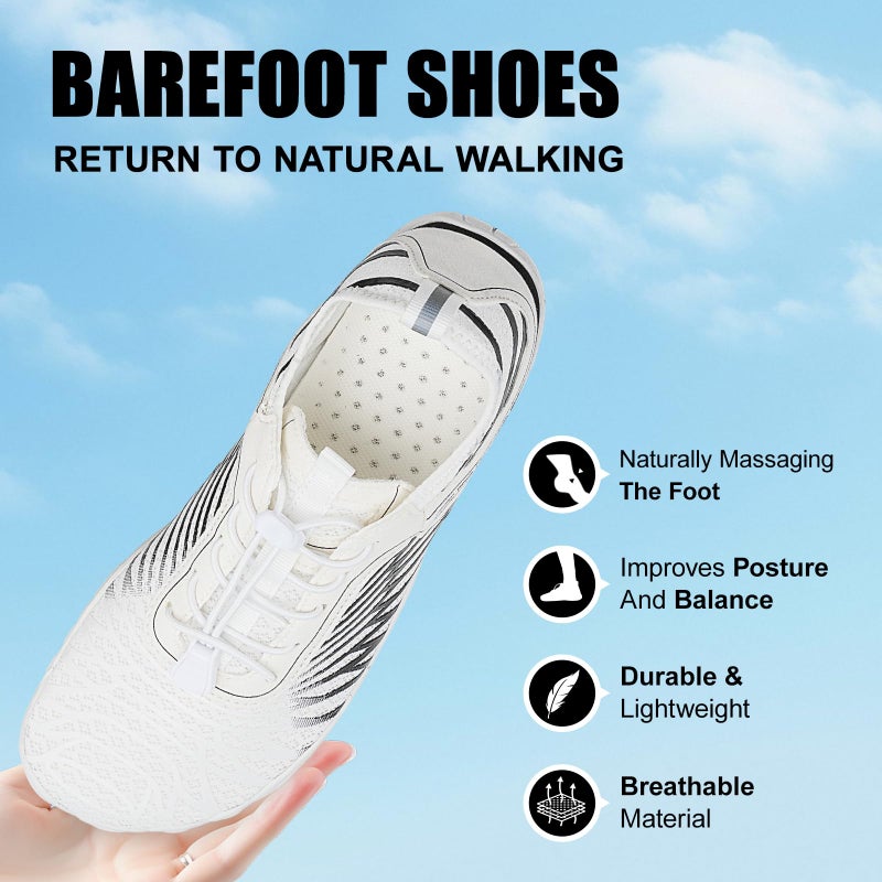 FUNWINK Hike Barefoot Shoes for Womens Men Wide Toe Water Shoes Flexible Lightweight Daily Wear Walking Shoes Unisex,Designed for Walking,Running&Swimming Tan - Image 3