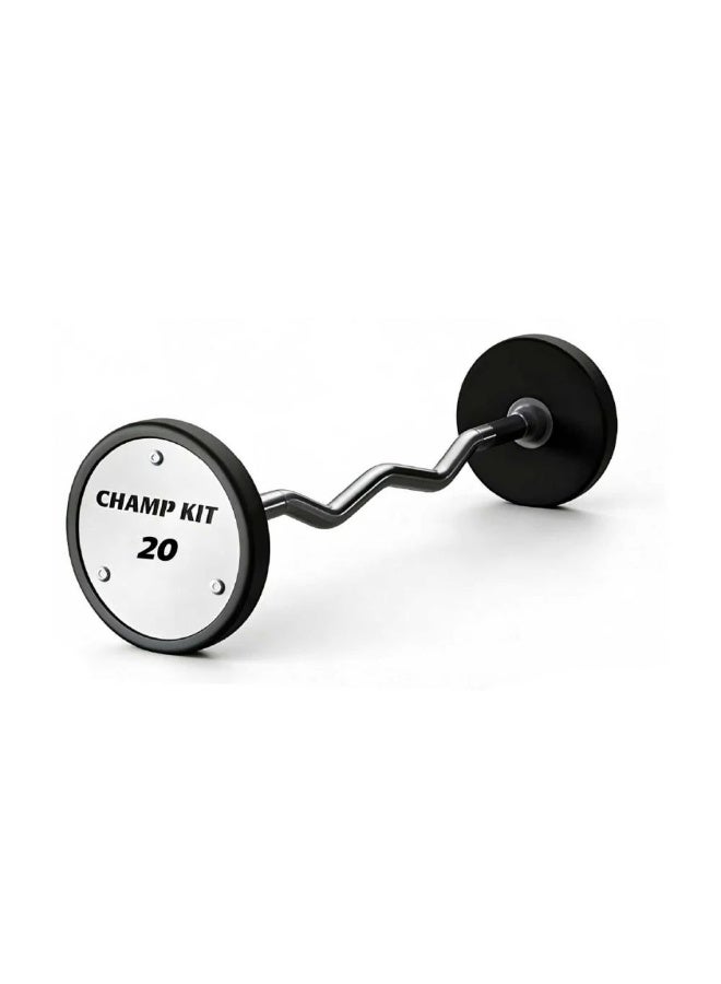 CHAMP KIT Curved zigzag barbell set with a fixed weight from 10kg to 30kg - Image 4