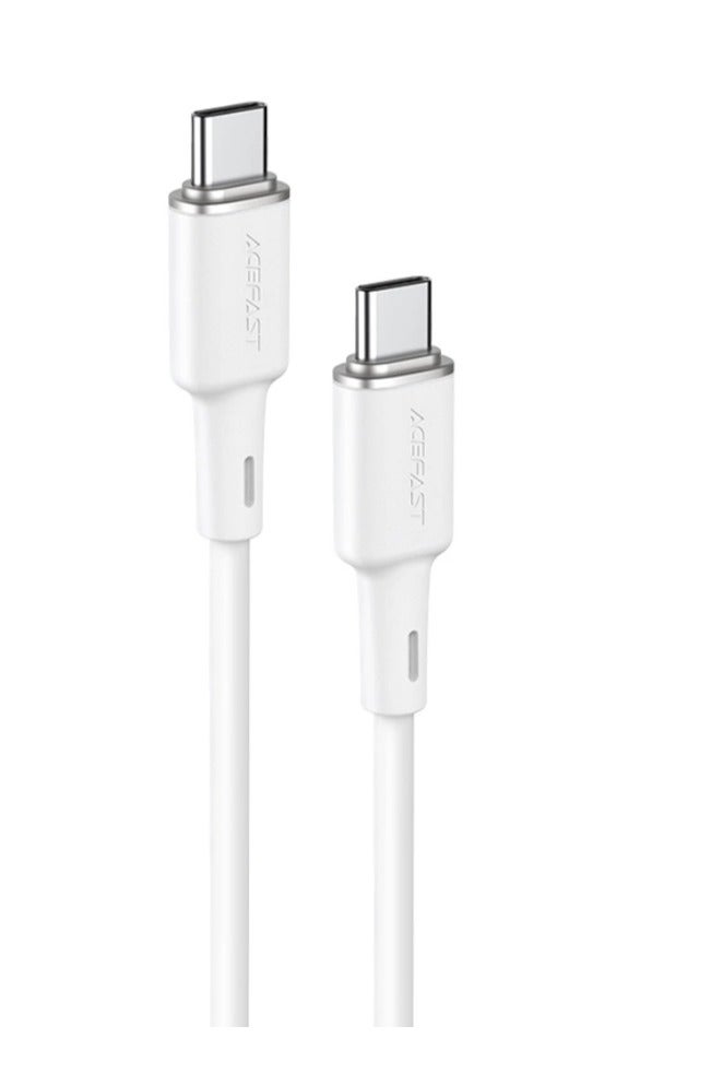 ACEFAST C2-03 USB-C (60W - 3A) Data Cable 1.2M Silicone Zinc Alloy  - White