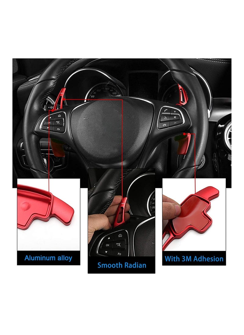 ماركة غير محددة تمديد مجداف عجلة القيادة، ناقل الحركة من سبائك الألومنيوم لفئة ABC CLA CLS EG GL GLA GLC GLE GLS لفئة Metris S SL SLC (أحمر)  - Image 2
