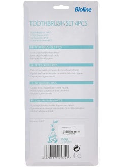 Bioline Toothbrush Set 4Pcs  - Image 4