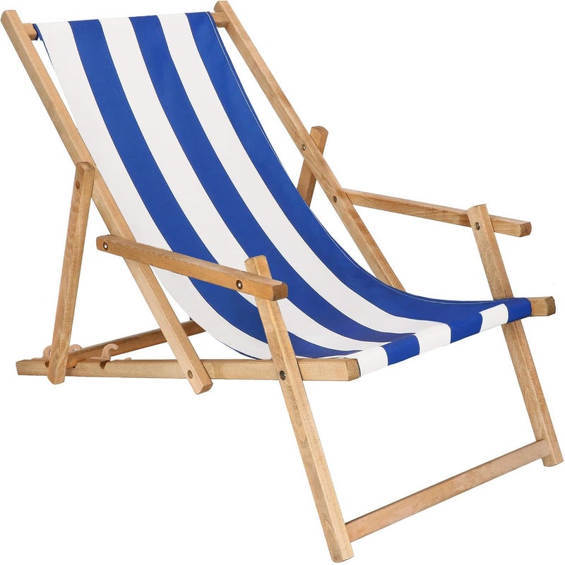 Egypt Antiques Beech Wood Chaise Lounge - Sea/Pool - Egypt Intex Production (5mm Thickness) - Image 3