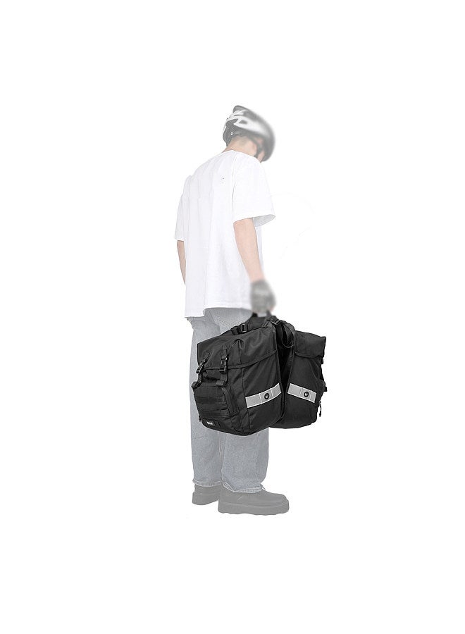 Rhinowalk Bike Rear Seats Bags Bicycle Riding Storage Bag Large Capacity Bicycle Rack Seats Trunk Bags Travel Luggage Cycling Bag  - Image 4