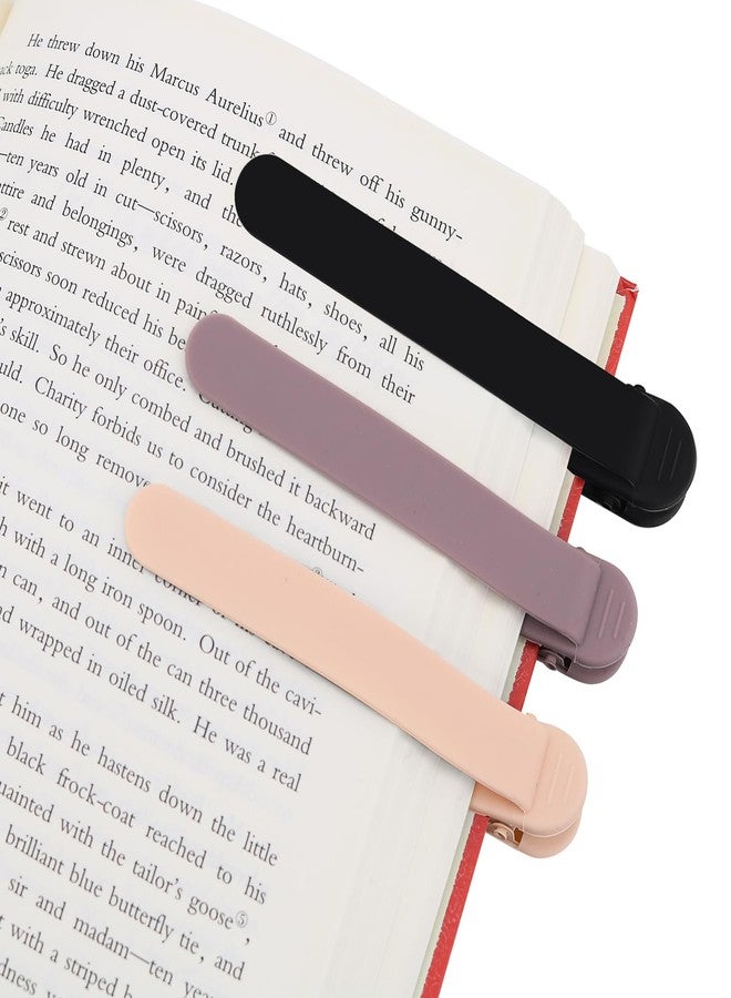 سمك مجموعة SMUK من 3 فواصل كتب أوتوماتيكية، فواصل كتب سيليكونية للقراءة للنساء والرجال والأطفال ومحبي الكتب، فواصل كتب مميزة ولطيفة للقراءة، هدايا لمحبي الكتب - Image 1