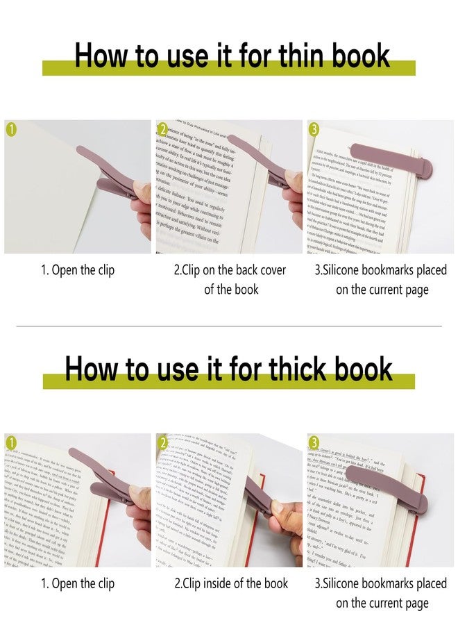 سمك مجموعة SMUK من 3 فواصل كتب أوتوماتيكية، فواصل كتب سيليكونية للقراءة للنساء والرجال والأطفال ومحبي الكتب، فواصل كتب مميزة ولطيفة للقراءة، هدايا لمحبي الكتب - Image 4