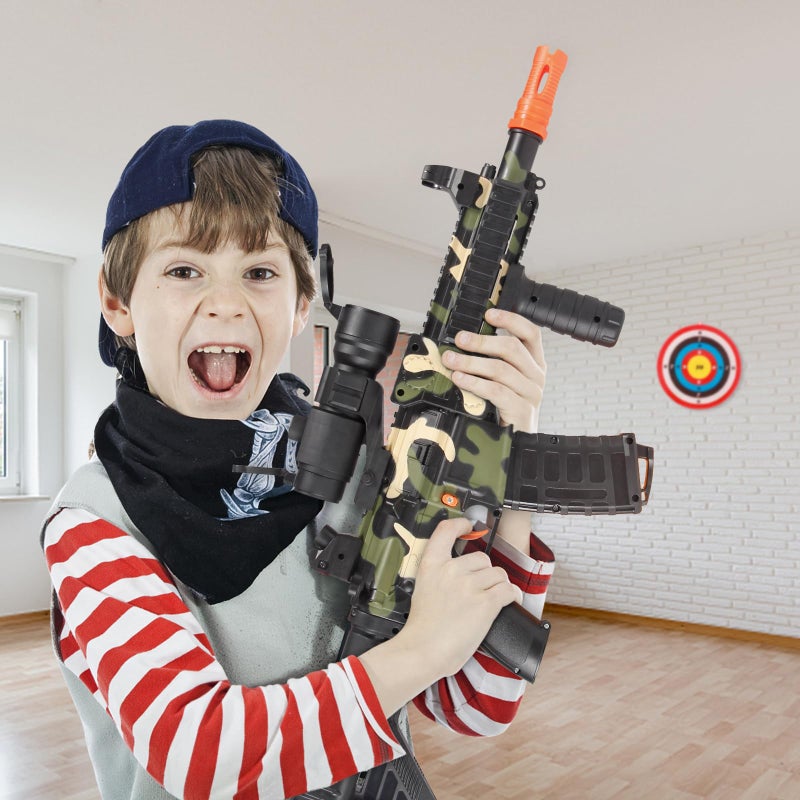 COOLFOX Realistic Toy Foam Blaster Gun - Electric Sniper Rifle with Scope 120 Soft Bullets 3 Magazines, Automatic Dart Gun for Boy Ages 8-12 Years Old, Indoor Outdoor Gifts for Adult Kid Christmas Birthday - Image 2