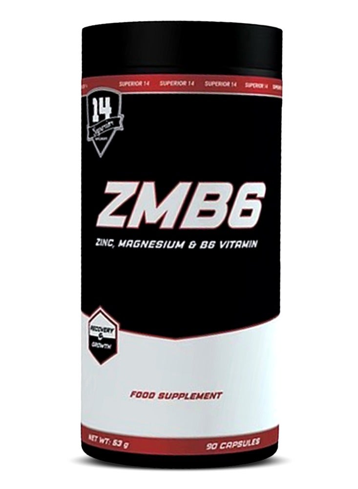 ZMB6 Zinc, Magnesium & Vitamin B6 Complex, 90 Capsules – Supports Muscle Recovery, Sleep Quality & Overall Wellness