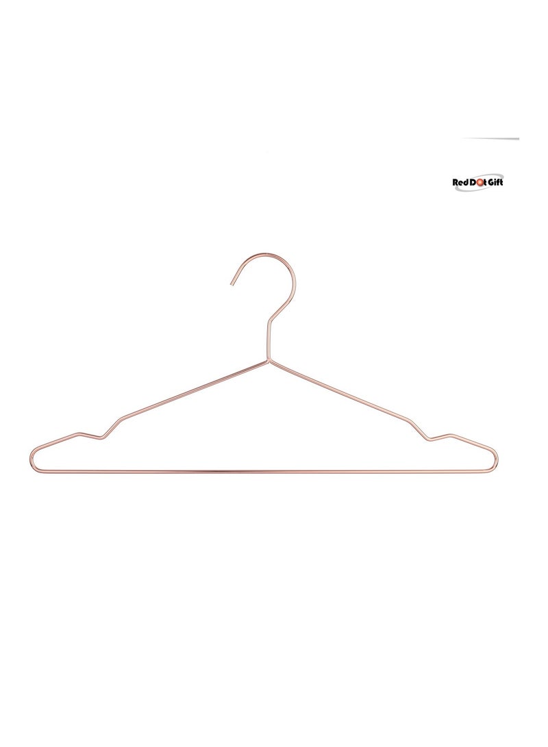 Red Dot Gift 20-Pack Rose Golden Color Strong Metal Hangers 42cm Clothes , Coat and Standard Suit Hangers. - Image 2