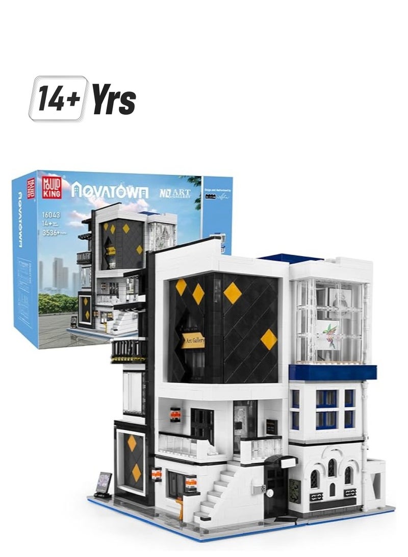 mould king 16043 Educational Art Gallery Building Kits, Building Blocks Streetscape Architecture with Light, Toy Gift for Boys & Girls Age 8+ Collections Enthusiasts (3536+ Pieces)  - Image 1