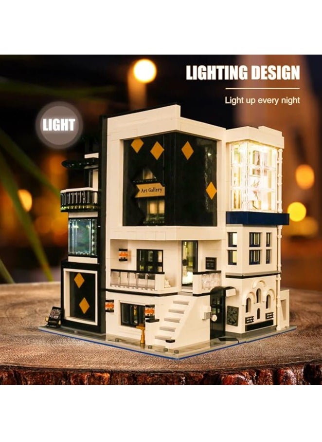 mould king 16043 Educational Art Gallery Building Kits, Building Blocks Streetscape Architecture with Light, Toy Gift for Boys & Girls Age 8+ Collections Enthusiasts (3536+ Pieces)  - Image 2