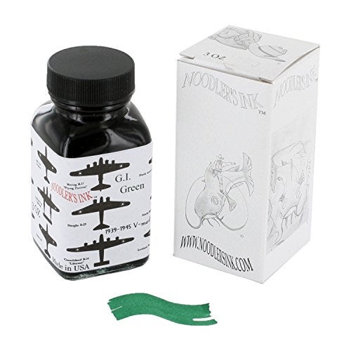 Noodler's حبر نودلرز للتعبئة V-Mail G.I. الأخضر في زجاجة - ND-19053 - Image 5