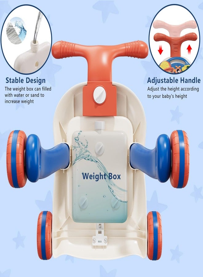 QDRAGON 3 in 1 Baby Walkers for Boys, Baby Push Walker and Activity Center, Sit to Stand Walker Toy, Early Learning Push Toys for Toddler Infant 12+ Months Blue - Image 5