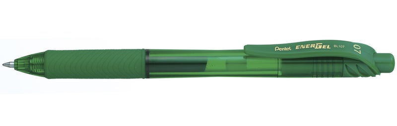Pentel BL107D EnerGel Green Gel Pen Sold Individually (BL107-D) - Image 1
