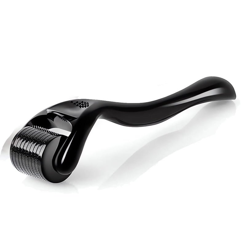 Wasali 540 Titanium Derma Roller for Face Hair Beard Scalp,Beard Microneedle Roller,Personal Use Microneedling,Microdermabrasion Cosmetic Beauty Instrument for Men Womenï¼ˆBlack 1.oï¼‰ - Image 1