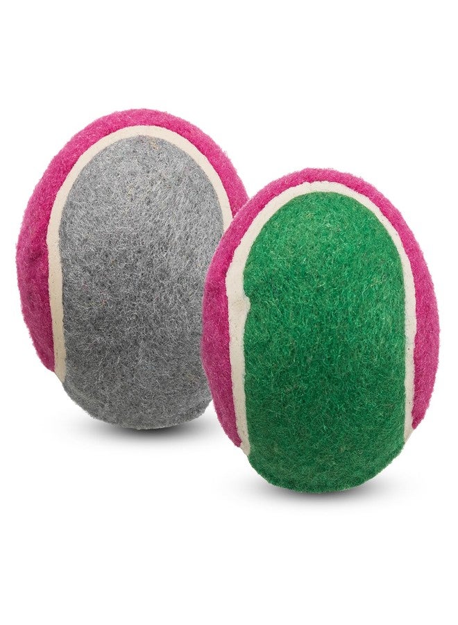 تريكسي لعبة كرة التنس تريكسي للكلاب والقطط | عبوة من قطعتين | كرة مطاطية طبيعية للكلاب | ارتداد عالٍ، لعبة متينة وآمنة | 6 سم | تشجع على الحركة واللعب النشط وسلوك المضغ الصحي - Image 1