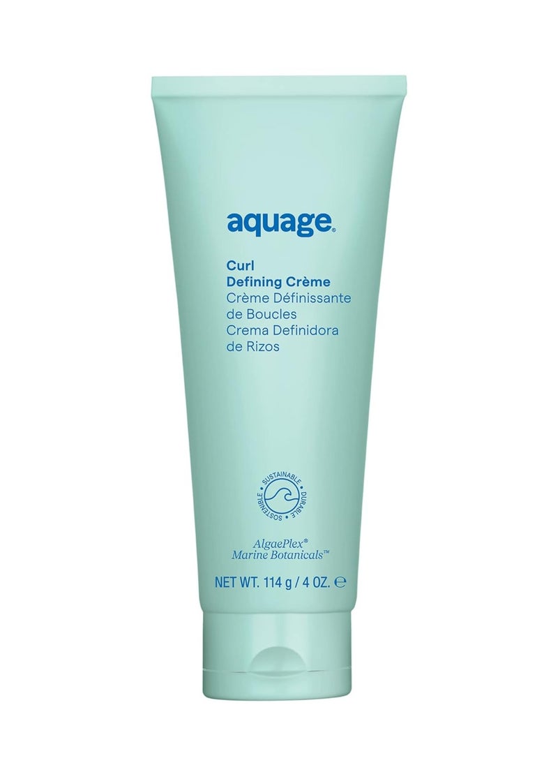 Aquage Curl Defining Creme For Curly Hair - Contains Emollient Technology and AlgaePlex Marine Botanicals, Moisturizes Strands to Create Soft, Silky, Diffused Curls Without Frizz, Medium Hold, 4 oz  - Image 1