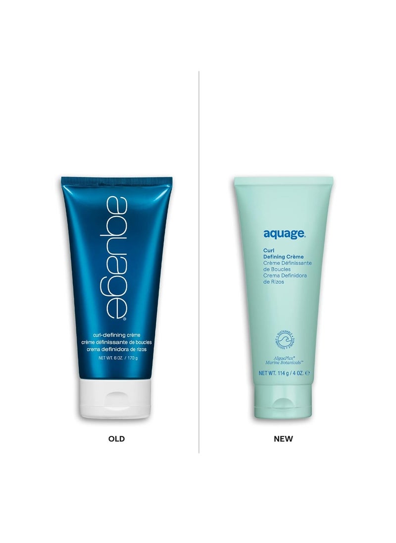 Aquage Curl Defining Creme For Curly Hair - Contains Emollient Technology and AlgaePlex Marine Botanicals, Moisturizes Strands to Create Soft, Silky, Diffused Curls Without Frizz, Medium Hold, 4 oz  - Image 4